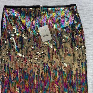Colorful Sequin Skirt-NWT. Elegant & Eye Catching.